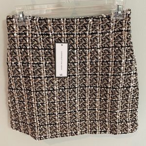 Goodnight Macaroon ANNIE' TWEED PLAID MINI SKIRT size Medium